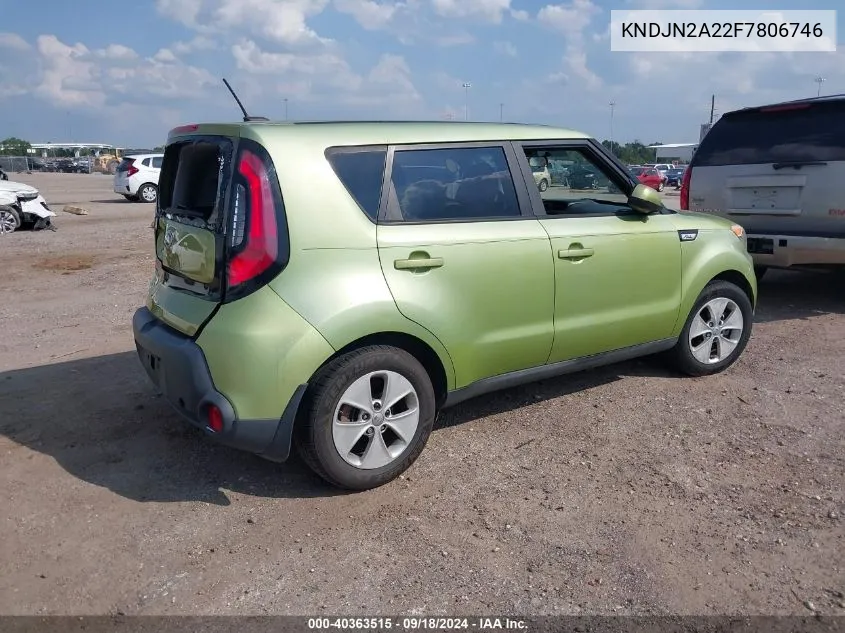 KNDJN2A22F7806746 2015 Kia Soul