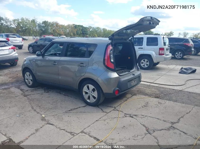 2015 Kia Soul VIN: KNDJN2A20F7198175 Lot: 40369741