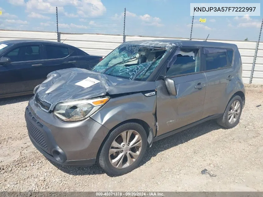 2015 Kia Soul + VIN: KNDJP3A57F7222997 Lot: 40371378