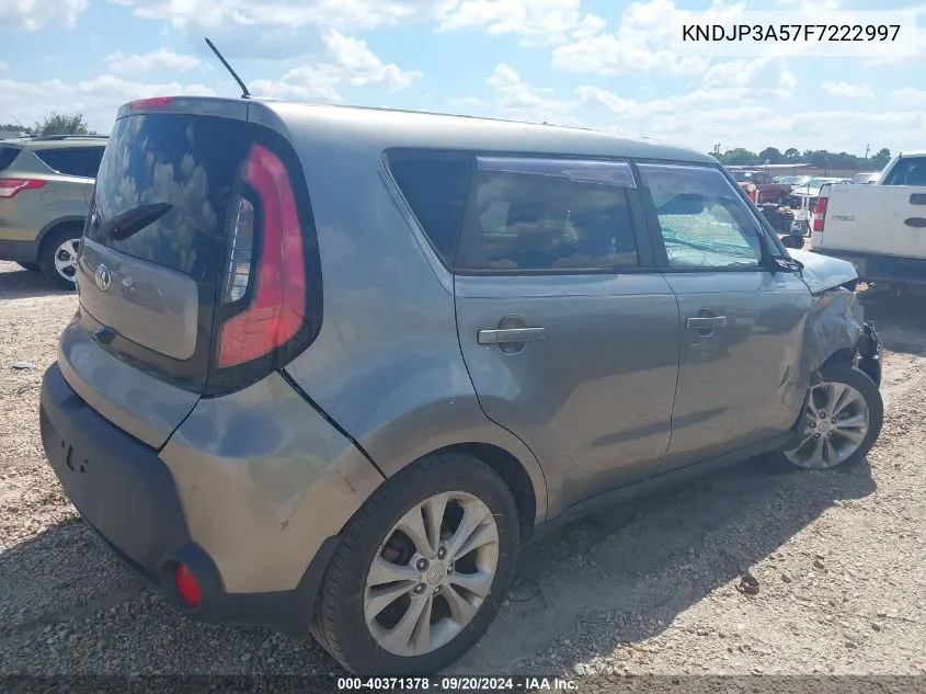 2015 Kia Soul + VIN: KNDJP3A57F7222997 Lot: 40371378