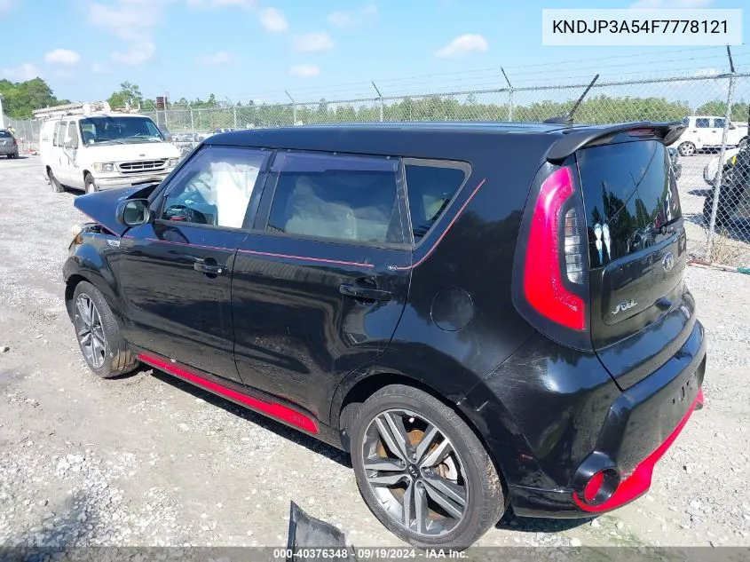 2015 Kia Soul + VIN: KNDJP3A54F7778121 Lot: 40376348