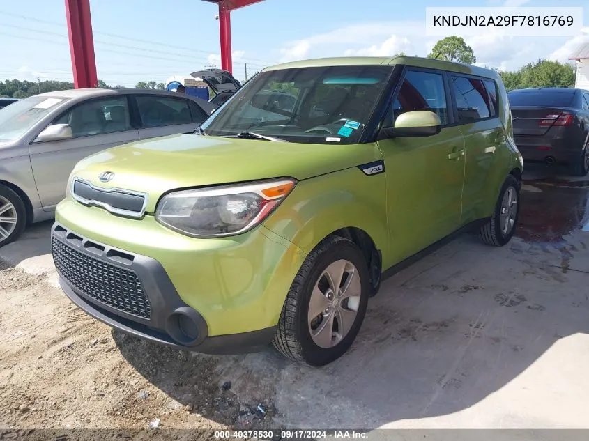 2015 Kia Soul VIN: KNDJN2A29F7816769 Lot: 40378530