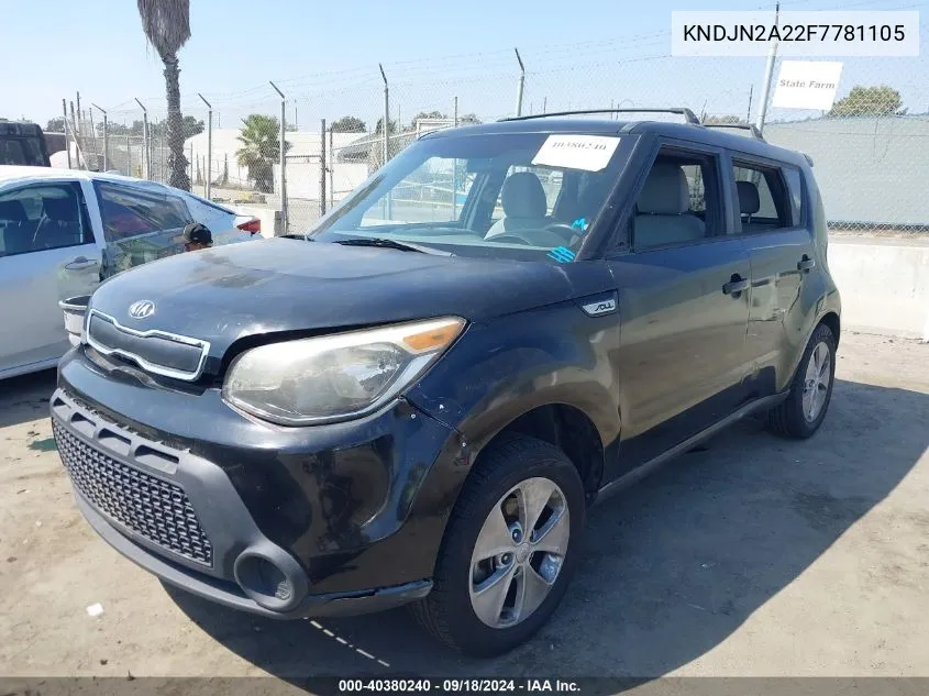 KNDJN2A22F7781105 2015 Kia Soul !