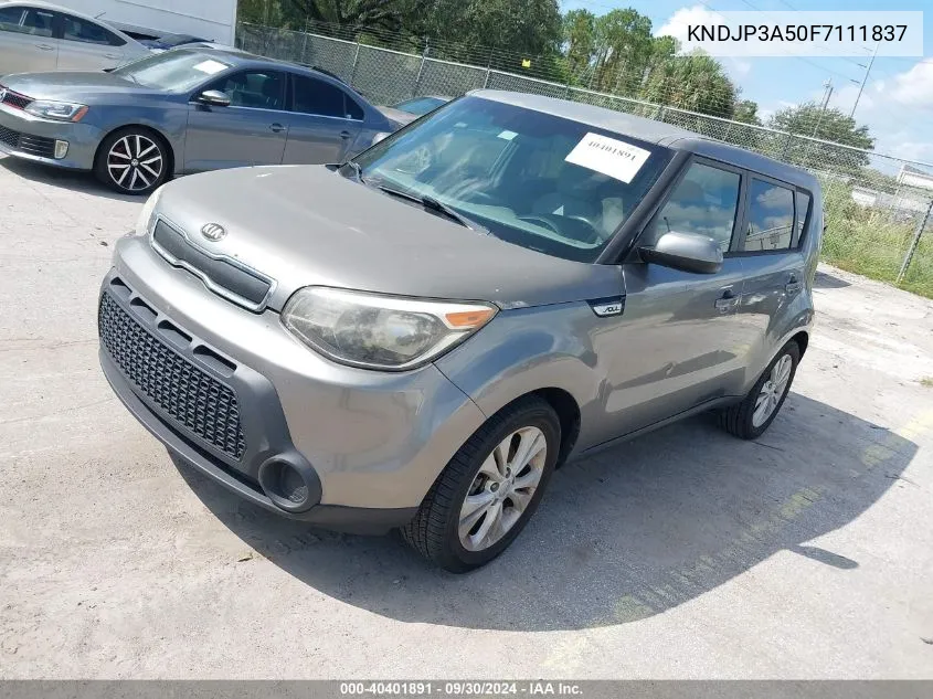 2015 Kia Soul + VIN: KNDJP3A50F7111837 Lot: 40401891