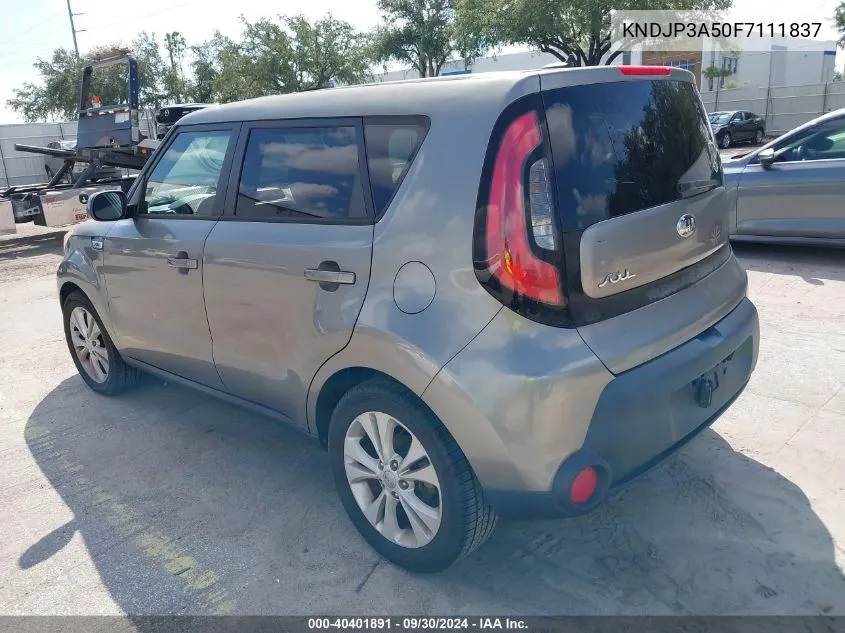 2015 Kia Soul + VIN: KNDJP3A50F7111837 Lot: 40401891