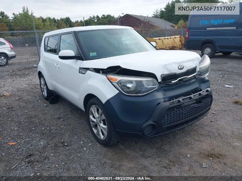 2015 Kia Soul + VIN: KNDJP3A50F7117007 Lot: 40402631