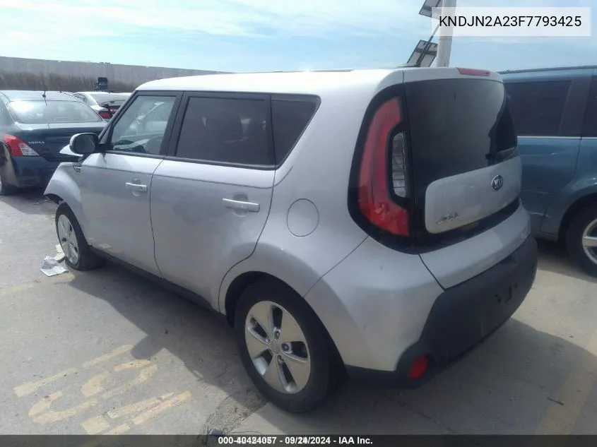 2015 Kia Soul VIN: KNDJN2A23F7793425 Lot: 40424057