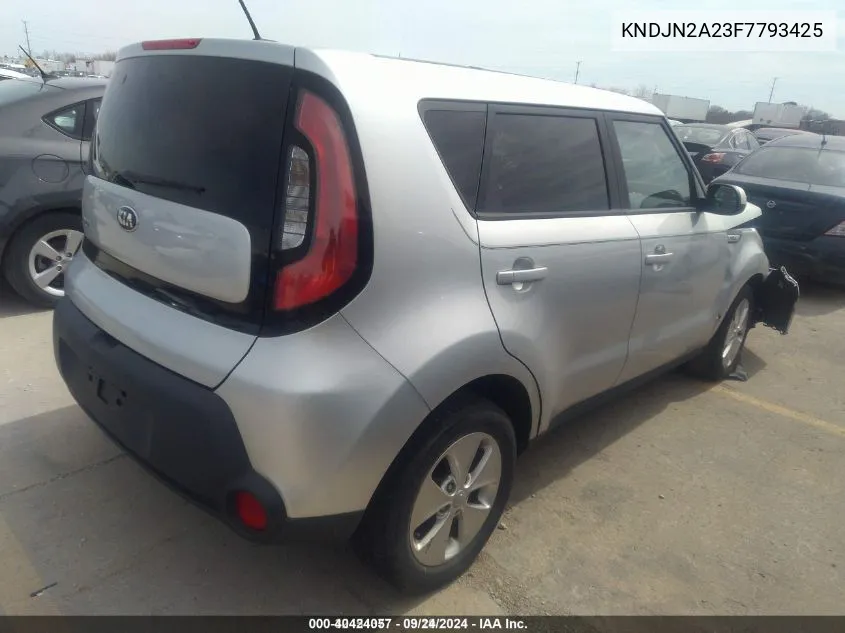 2015 Kia Soul VIN: KNDJN2A23F7793425 Lot: 40424057