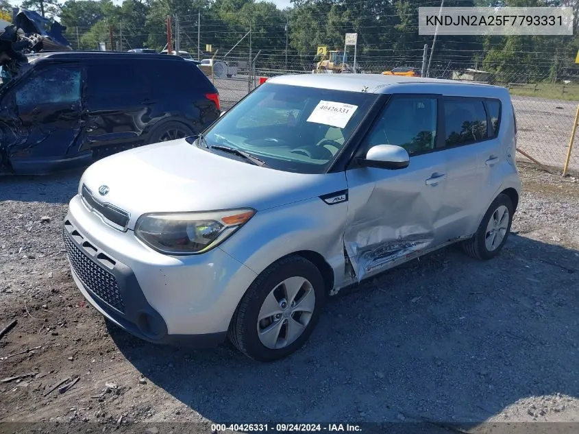 2015 Kia Soul VIN: KNDJN2A25F7793331 Lot: 40426331