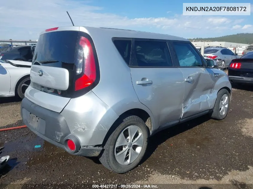 2015 Kia Soul VIN: KNDJN2A20F7808172 Lot: 40427217