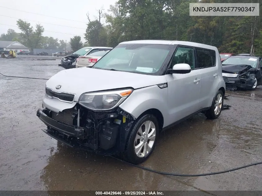 2015 Kia Soul + VIN: KNDJP3A52F7790347 Lot: 40429646