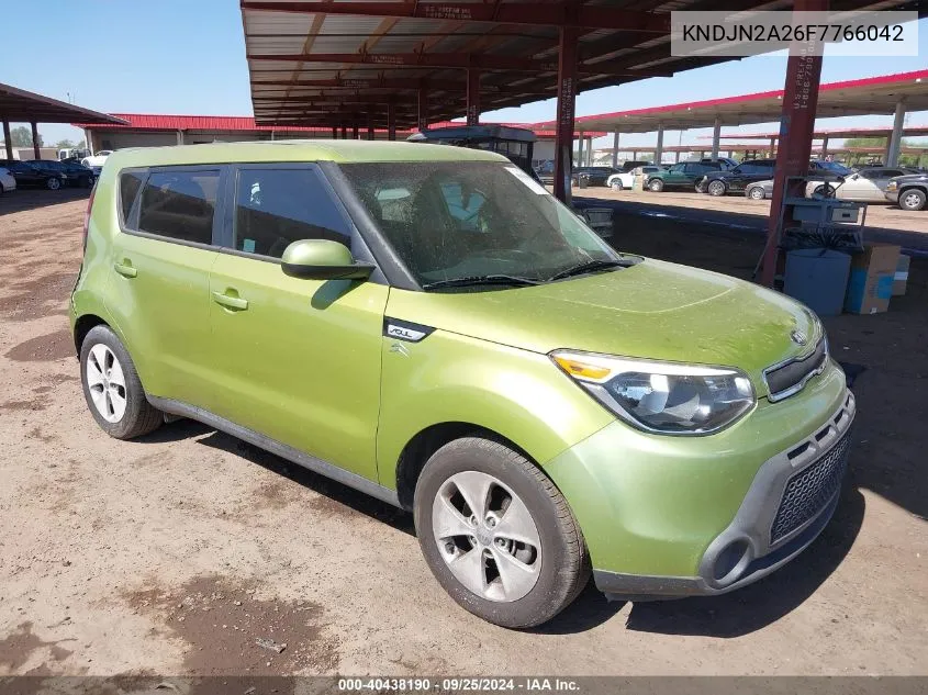 2015 Kia Soul VIN: KNDJN2A26F7766042 Lot: 40438190