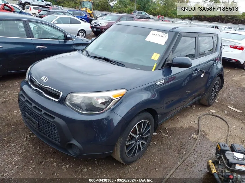 2015 Kia Soul + VIN: KNDJP3A58F7186513 Lot: 40438363