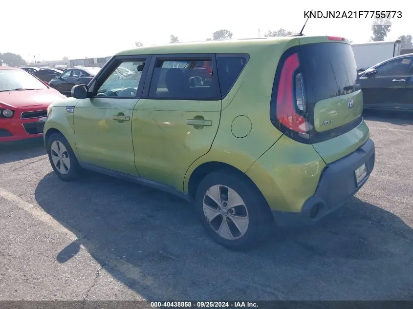 2015 Kia Soul VIN: KNDJN2A21F7755773 Lot: 40438858