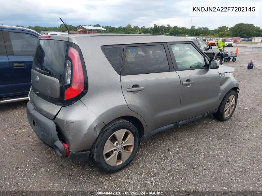 2015 Kia Soul VIN: KNDJN2A22F7202145 Lot: 40442320