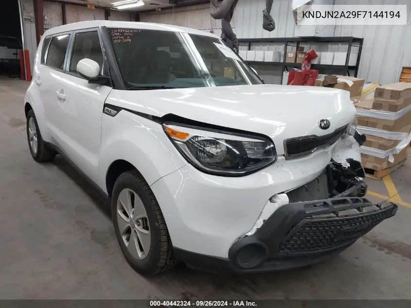 2015 Kia Soul VIN: KNDJN2A29F7144194 Lot: 40442324