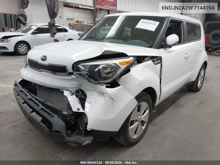 2015 Kia Soul VIN: KNDJN2A29F7144194 Lot: 40442324