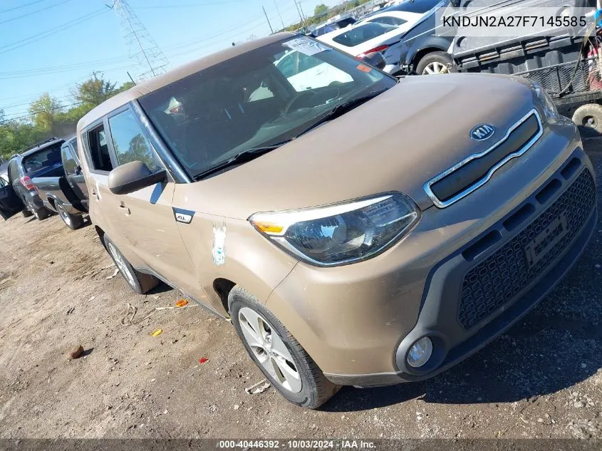 2015 Kia Soul VIN: KNDJN2A27F7145585 Lot: 40852346