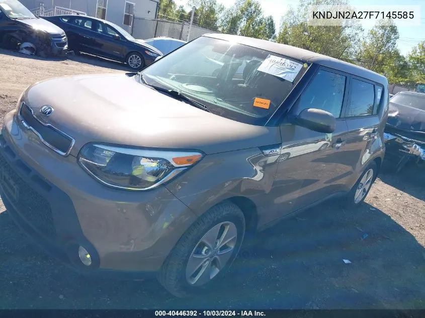 2015 Kia Soul VIN: KNDJN2A27F7145585 Lot: 40852346