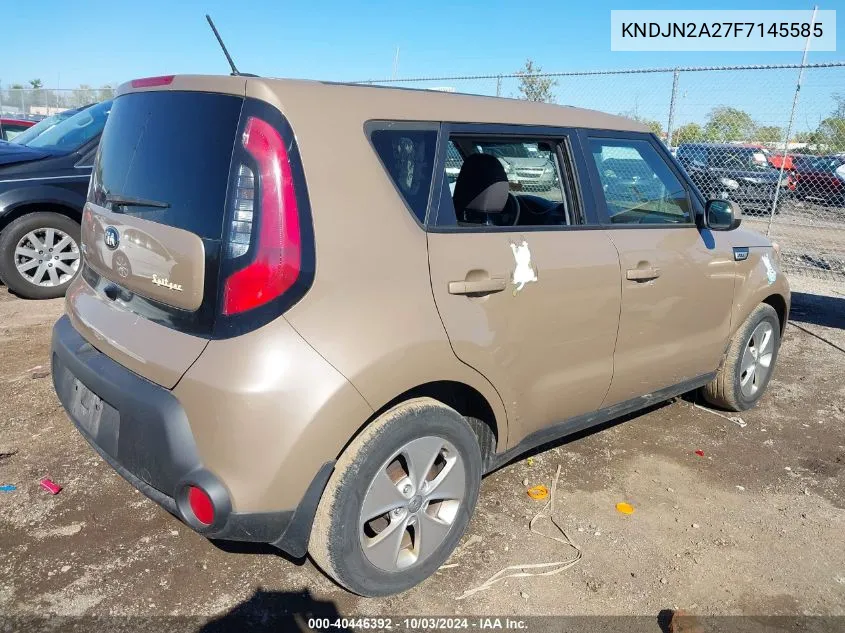 2015 Kia Soul VIN: KNDJN2A27F7145585 Lot: 40852346