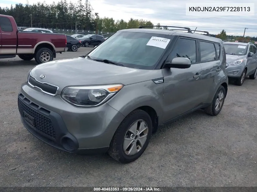 2015 Kia Soul VIN: KNDJN2A29F7228113 Lot: 40453353