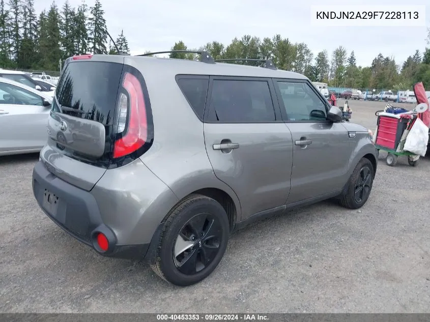 2015 Kia Soul VIN: KNDJN2A29F7228113 Lot: 40453353