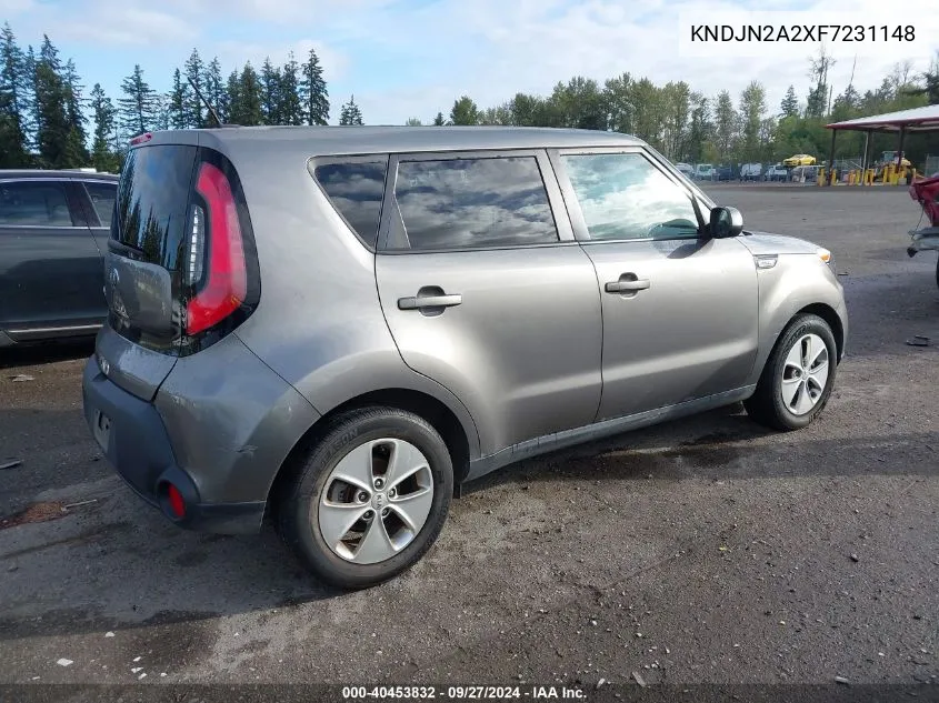 2015 Kia Soul VIN: KNDJN2A2XF7231148 Lot: 40453832