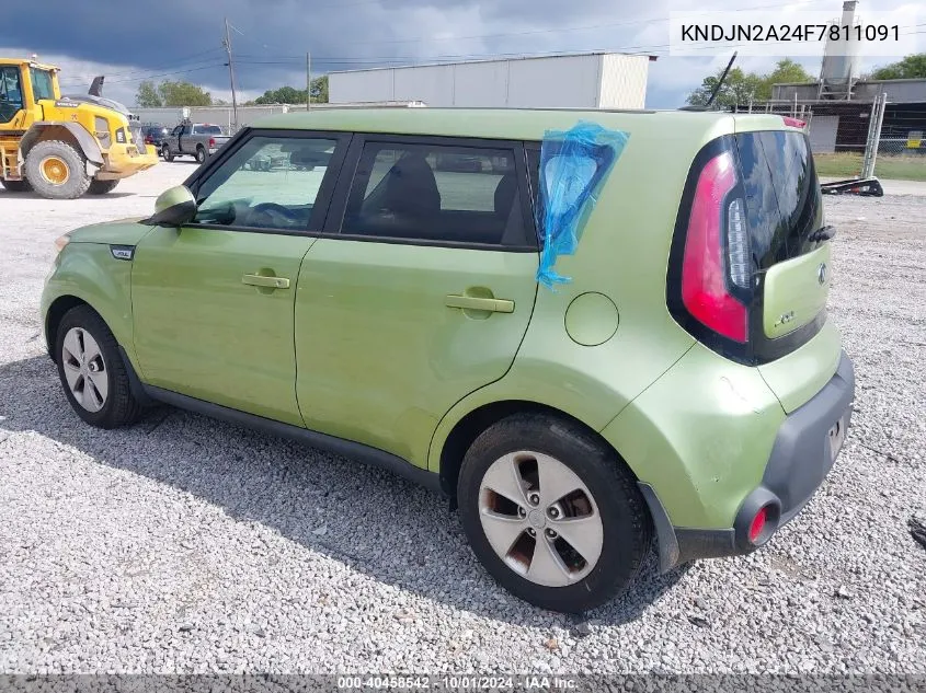 KNDJN2A24F7811091 2015 Kia Soul