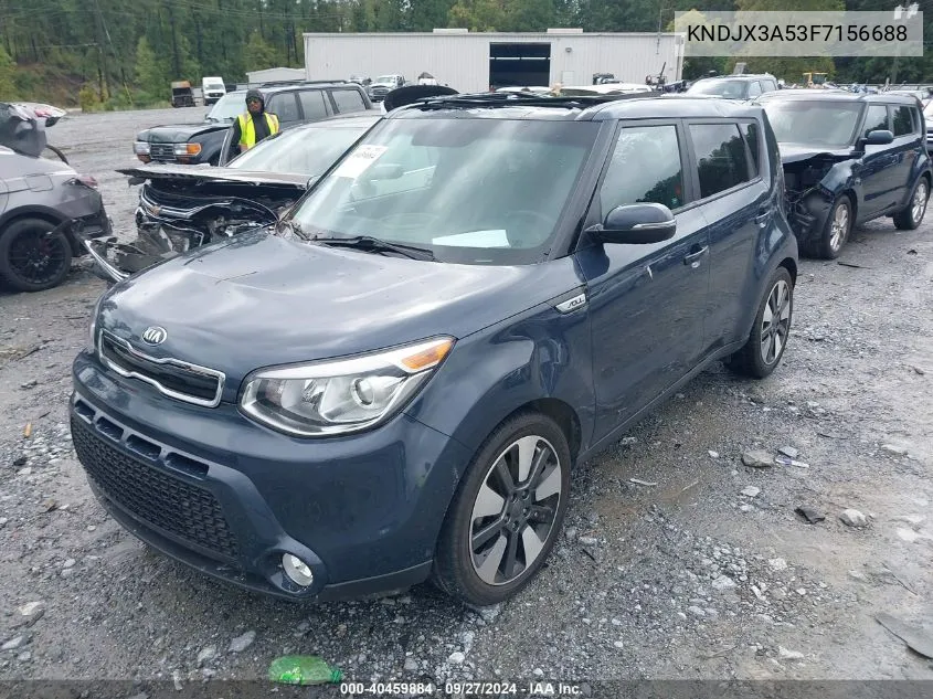 2015 Kia Soul ! VIN: KNDJX3A53F7156688 Lot: 40459884