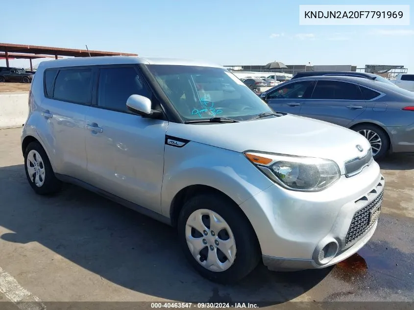 2015 Kia Soul VIN: KNDJN2A20F7791969 Lot: 40463547