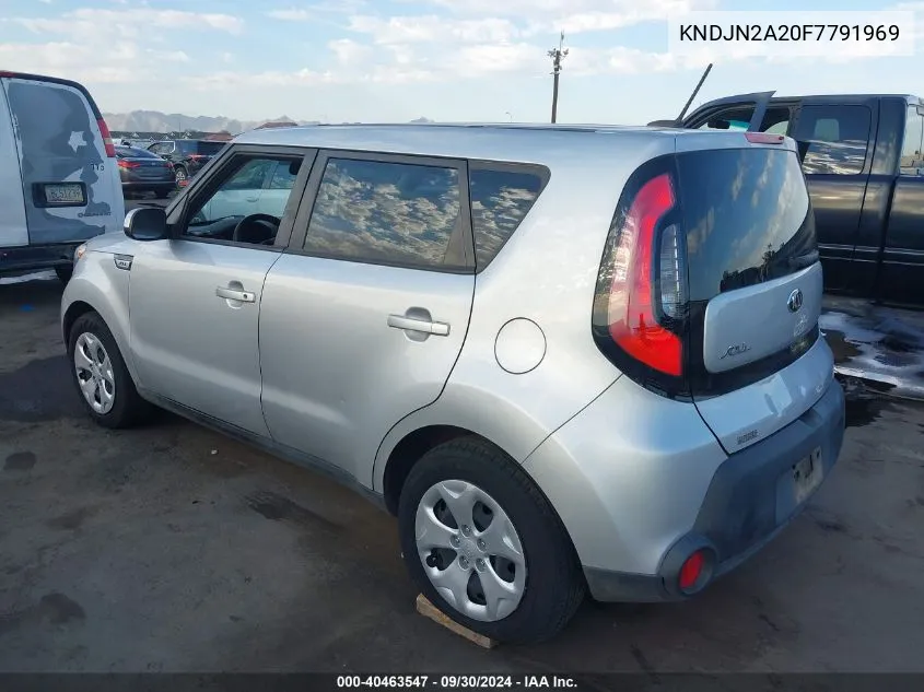 2015 Kia Soul VIN: KNDJN2A20F7791969 Lot: 40463547