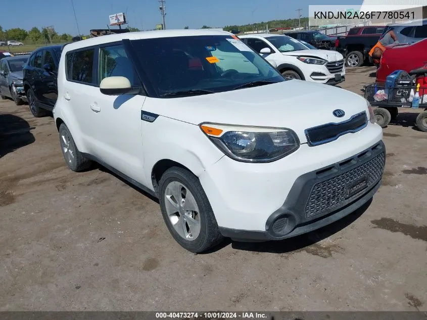 2015 Kia Soul VIN: KNDJN2A26F7780541 Lot: 40473274