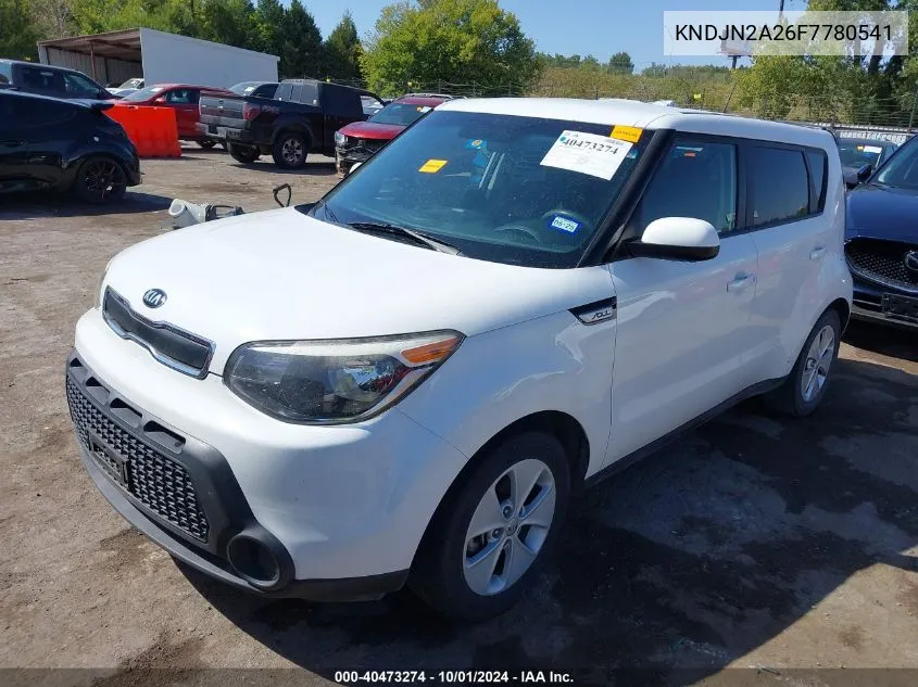 2015 Kia Soul VIN: KNDJN2A26F7780541 Lot: 40473274