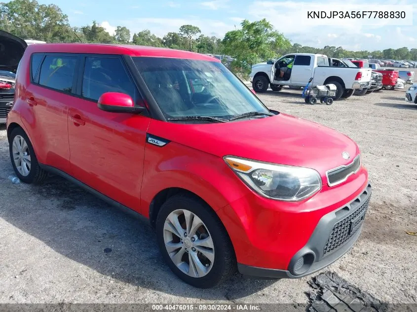 2015 Kia Soul + VIN: KNDJP3A56F7788830 Lot: 40476015