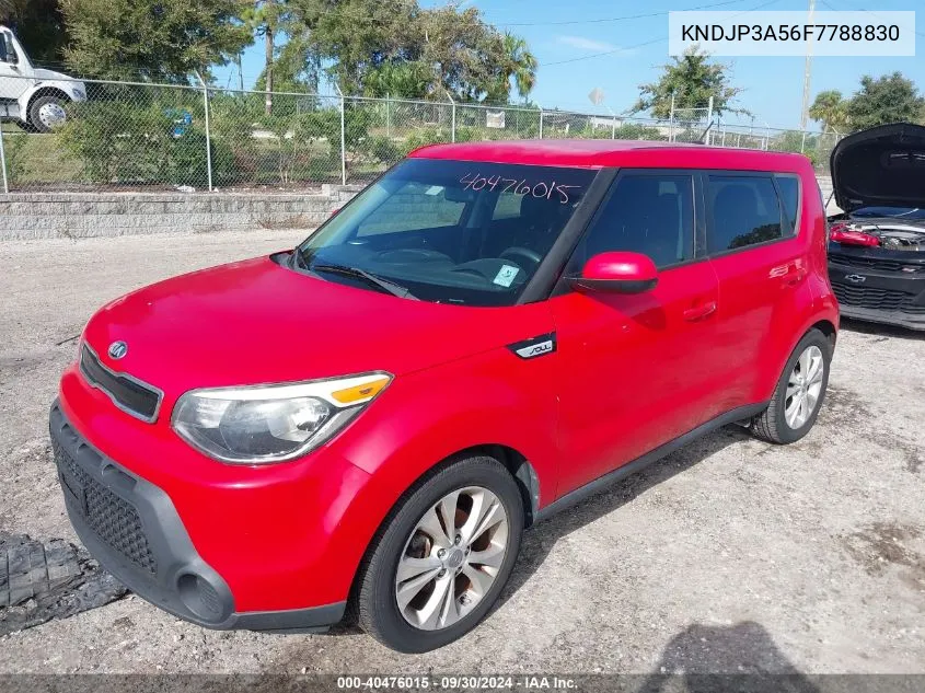 2015 Kia Soul + VIN: KNDJP3A56F7788830 Lot: 40476015