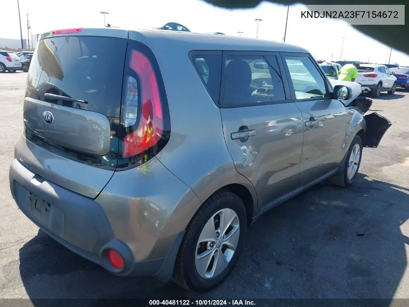 2015 Kia Soul VIN: KNDJN2A23F7154672 Lot: 40481122