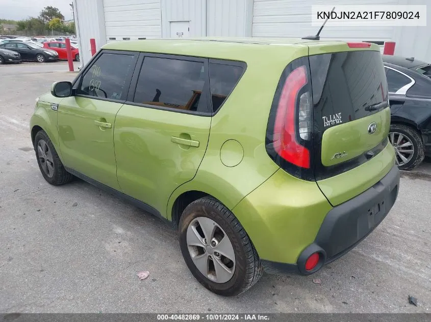 2015 Kia Soul VIN: KNDJN2A21F7809024 Lot: 40482869