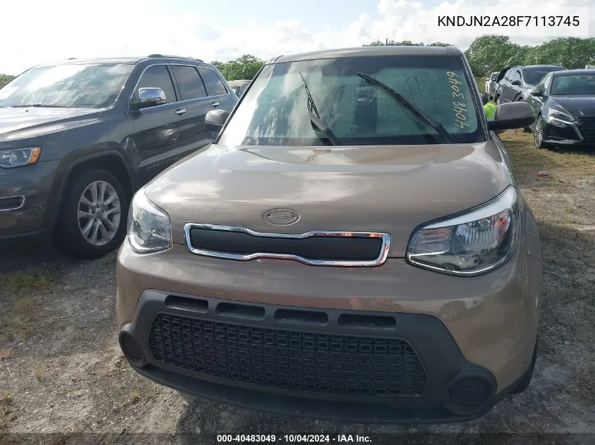 2015 Kia Soul VIN: KNDJN2A28F7113745 Lot: 40483049