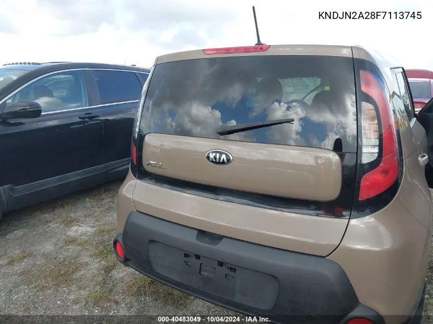 2015 Kia Soul VIN: KNDJN2A28F7113745 Lot: 40483049