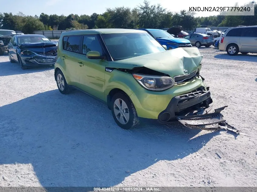 2015 Kia Soul VIN: KNDJN2A29F7779240 Lot: 40483215