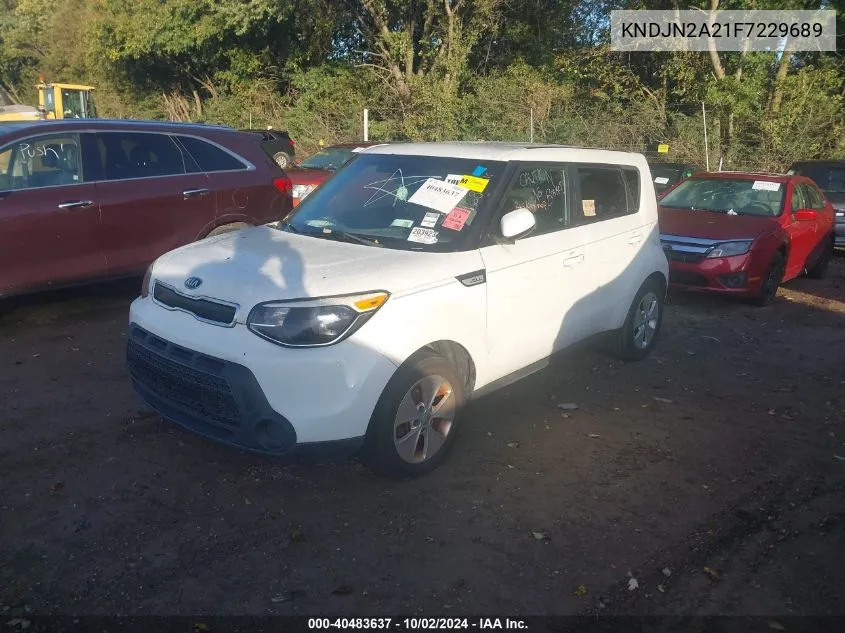 2015 Kia Soul VIN: KNDJN2A21F7229689 Lot: 40483637