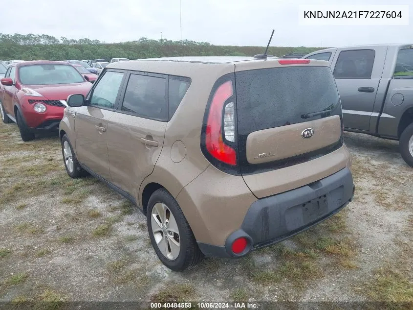 2015 Kia Soul VIN: KNDJN2A21F7227604 Lot: 40484558