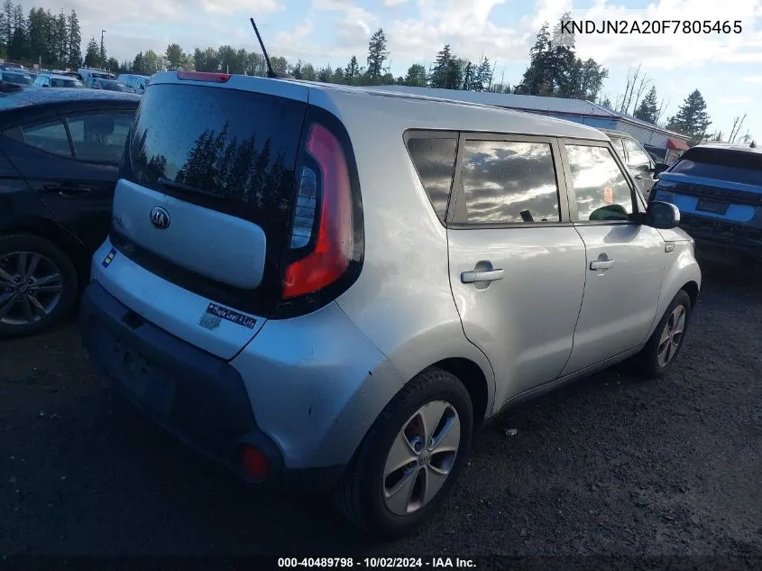 2015 Kia Soul VIN: KNDJN2A20F7805465 Lot: 40489798