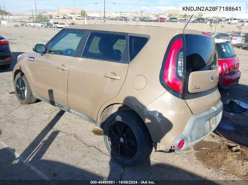 2015 Kia Soul VIN: KNDJN2A28F7188641 Lot: 40490981