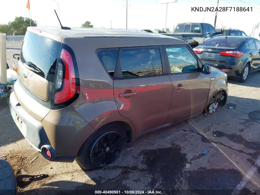 2015 Kia Soul VIN: KNDJN2A28F7188641 Lot: 40490981