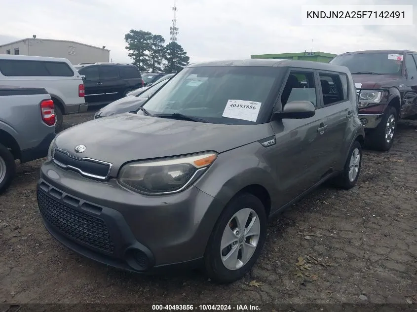 2015 Kia Soul VIN: KNDJN2A25F7142491 Lot: 40493856