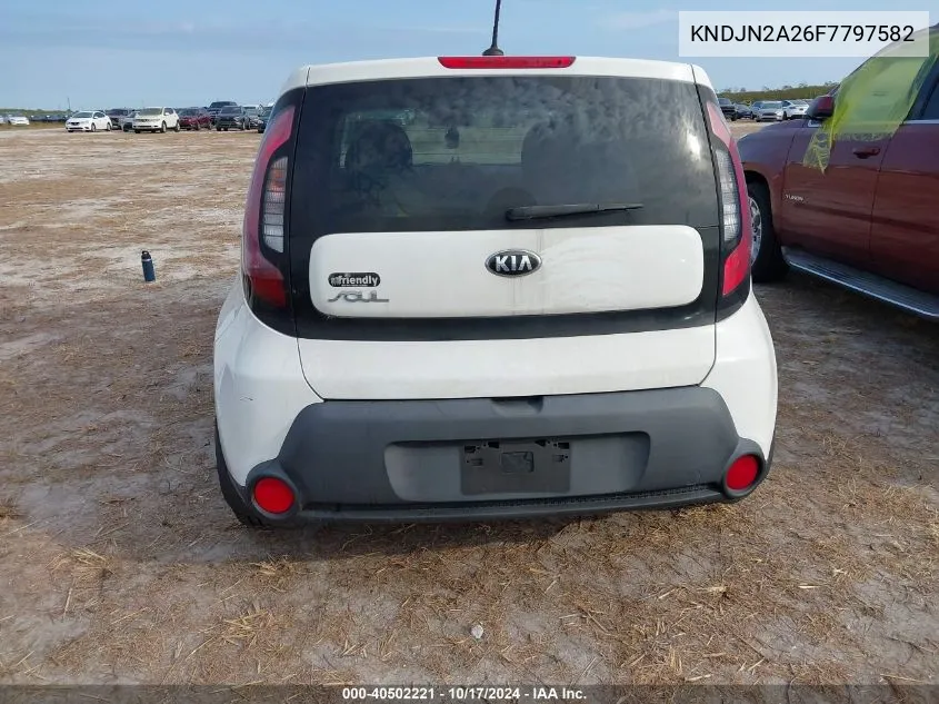 2015 Kia Soul VIN: KNDJN2A26F7797582 Lot: 40502221