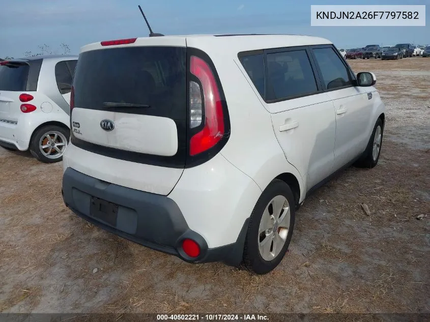 2015 Kia Soul VIN: KNDJN2A26F7797582 Lot: 40502221