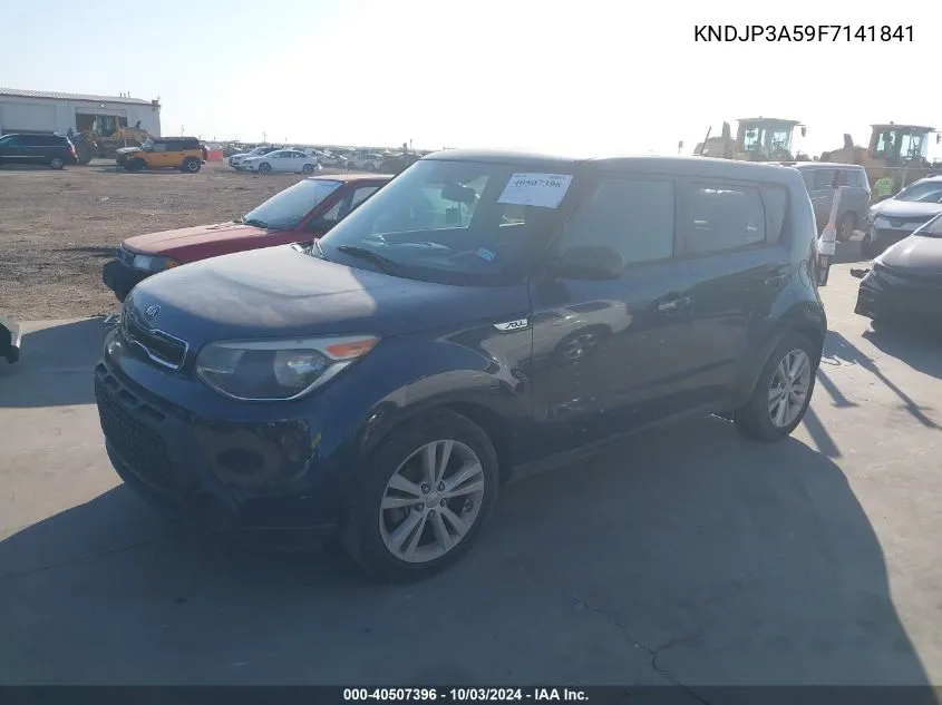 2015 Kia Soul + VIN: KNDJP3A59F7141841 Lot: 40507396