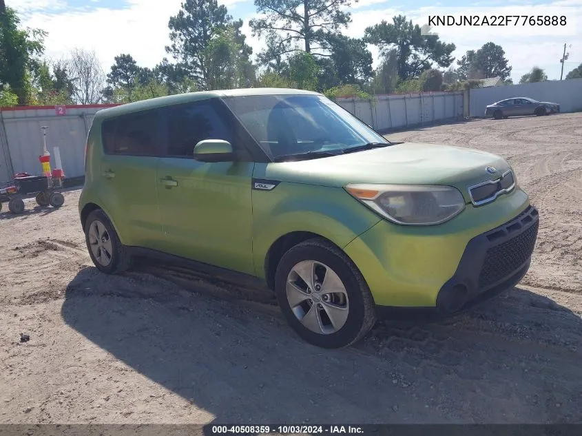 2015 Kia Soul VIN: KNDJN2A22F7765888 Lot: 40508359